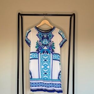 M Blue and White Dainty Hooligan dress